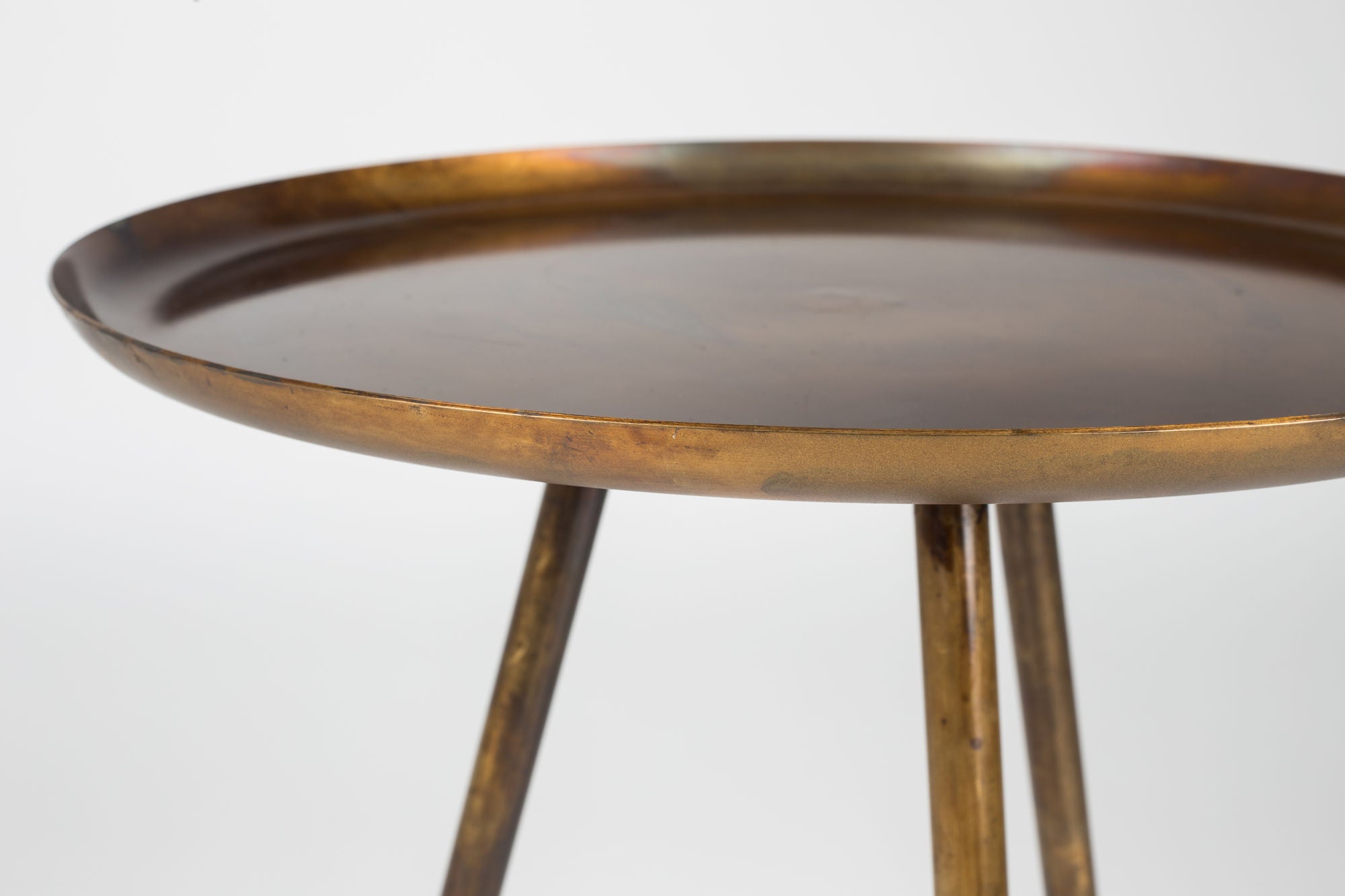 Frost Copper Round Side Table